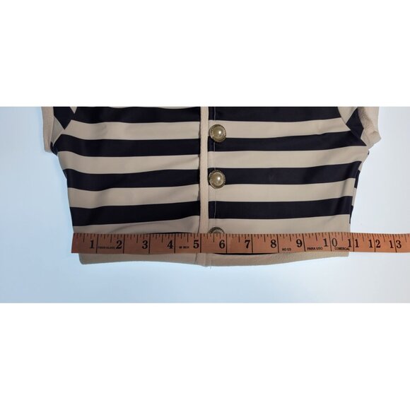 SAME Los Angeles Top Swim Womens The Grace Striped Size Xsmall - Picture 9 of 10